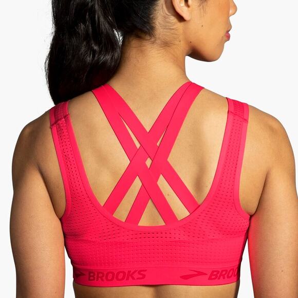 Brooks drive running mesh bra ultra double support sz S padded blue stretch EUC - Picture 3 of 8